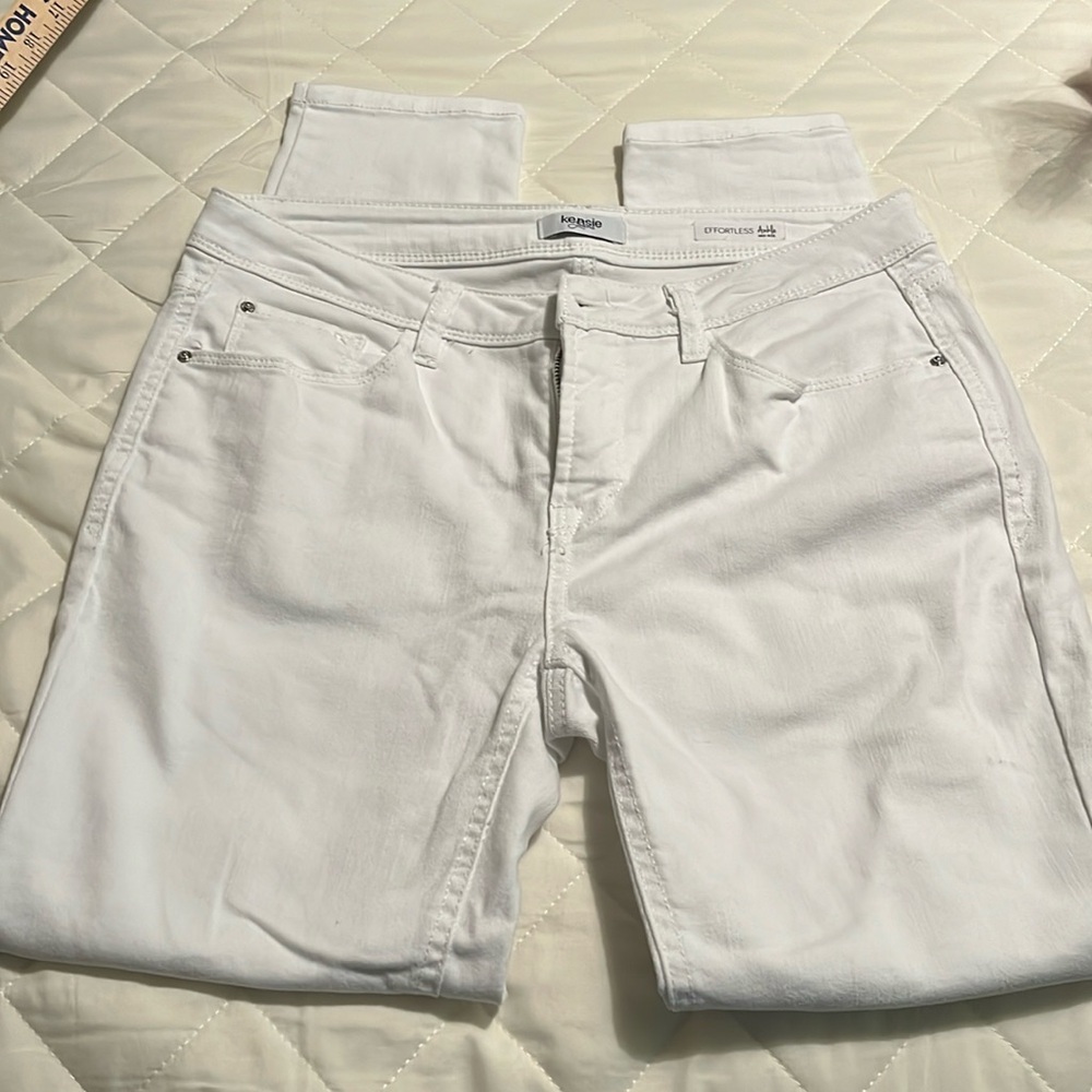 Women’s White Denim Ankle Jeans